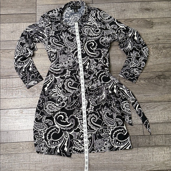 Rachel Zoe Monochrome Paisley Dress - Picture 3 of 7